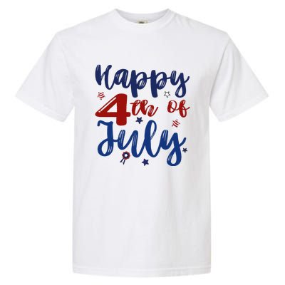 Fireworks Happy 4th Of July US Flag American 4th Of July Garment-Dyed Heavyweight T-Shirt