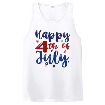 Fireworks Happy 4th Of July US Flag American 4th Of July PosiCharge Competitor Tank