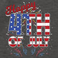 Fireworks Happy 4th Of July US Flag American 4th Of July Vector Backpack