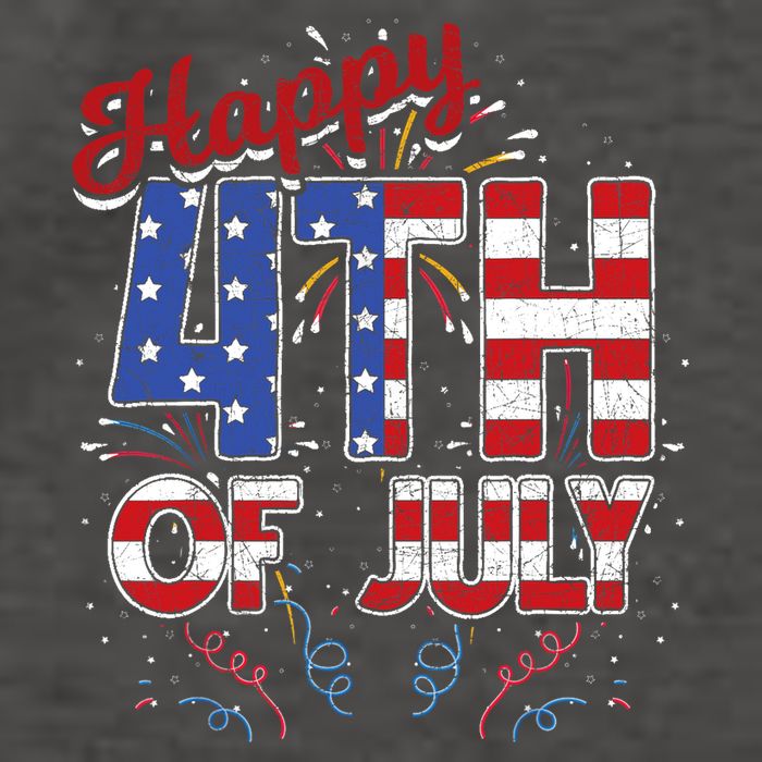 Fireworks Happy 4th Of July US Flag American 4th Of July Vector Backpack