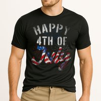 Fireworks Happy 4th Of July Us Flag American 4th Of July Performance Shirt