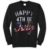 Fireworks Happy 4th Of July Us Flag American 4th Of July Sweatshirt