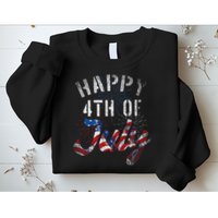 Fireworks Happy 4th Of July Us Flag American 4th Of July Sweatshirt