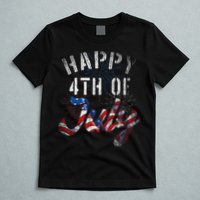 Fireworks Happy 4th Of July Us Flag American 4th Of July T-Shirt