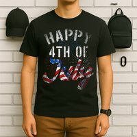 Fireworks Happy 4th Of July Us Flag American 4th Of July T-Shirt