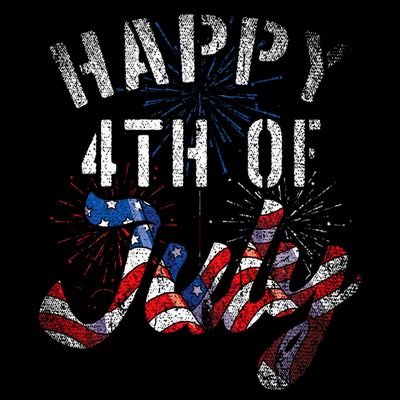 Fireworks Happy 4th Of July Us Flag American 4th Of July T-Shirt