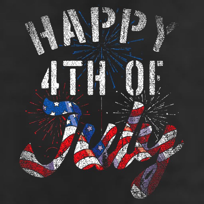 Fireworks Happy 4th Of July Us Flag American 4th Of July Golf Towel
