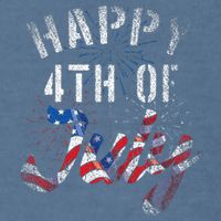 Fireworks Happy 4th Of July Us Flag American 4th Of July Garment-Dyed Sweatshirt