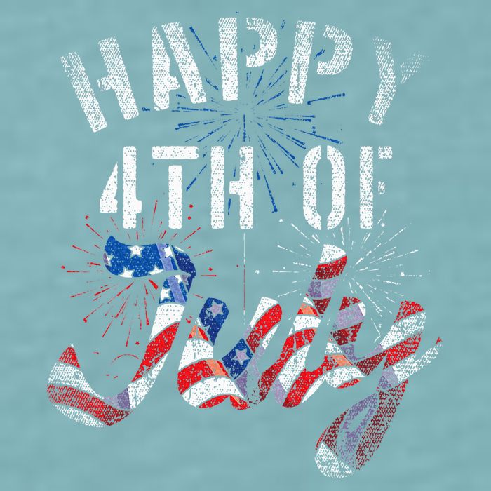 Fireworks Happy 4th Of July Us Flag American 4th Of July Sueded Cloud Jersey T-Shirt