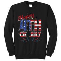 Fireworks Happy 4th Of July Us Flag American 4th Of July Sweatshirt