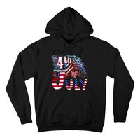 Fireworks Happy 4th Of July US Flag American 4th Of July Hoodie