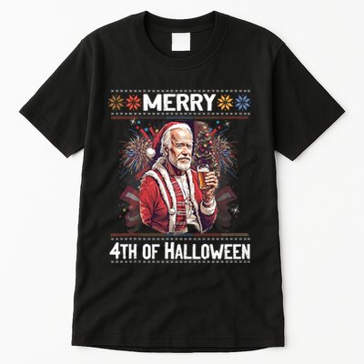 Funny Happy 4th Of July Anti Joe Biden Impeach Biden Tall T-Shirt