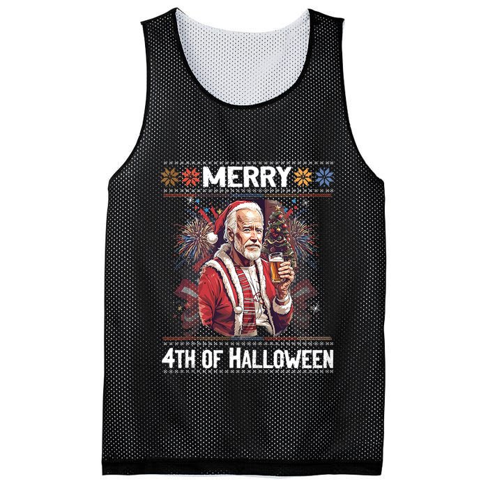 Funny Happy 4th Of July Anti Joe Biden Impeach Biden Mesh Reversible Basketball Jersey Tank