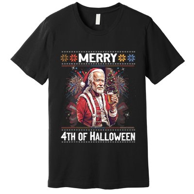 Funny Happy 4th Of July Anti Joe Biden Impeach Biden Premium T-Shirt