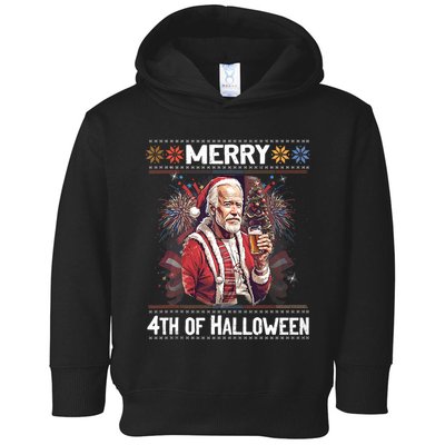 Funny Happy 4th Of July Anti Joe Biden Impeach Biden Toddler Hoodie