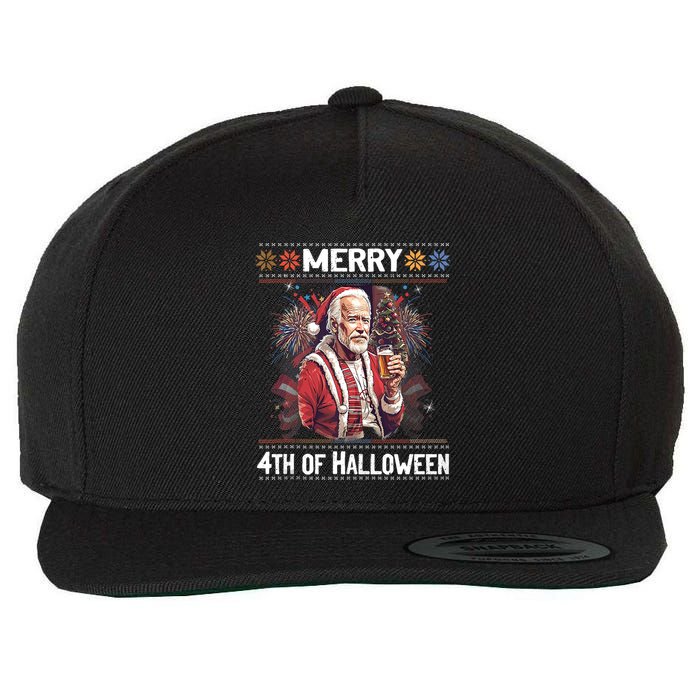 Funny Happy 4th Of July Anti Joe Biden Impeach Biden Wool Snapback Cap
