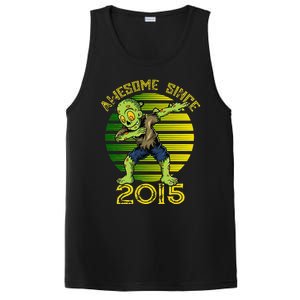 Funny Halloween 8th Birthday Dabbing Zombie Awesome Since 2015 Premium PosiCharge Competitor Tank