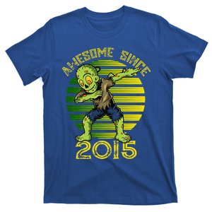 Funny Halloween 8th Birthday Dabbing Zombie Awesome Since 2015 Premium T-Shirt