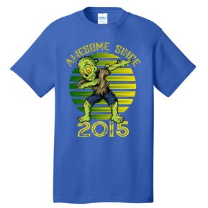 Funny Halloween 8th Birthday Dabbing Zombie Awesome Since 2015 Premium Tall T-Shirt