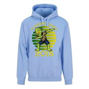 Funny Halloween 8th Birthday Dabbing Zombie Awesome Since 2015 Premium Unisex Surf Hoodie