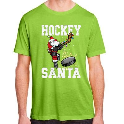 Funny Hockey 812 Santa Hockey Player Christmas Cool Gift Adult ChromaSoft Performance T-Shirt