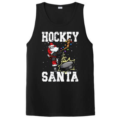 Funny Hockey 812 Santa Hockey Player Christmas Cool Gift PosiCharge Competitor Tank