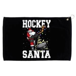 Funny Hockey 812 Santa Hockey Player Christmas Cool Gift Grommeted Golf Towel