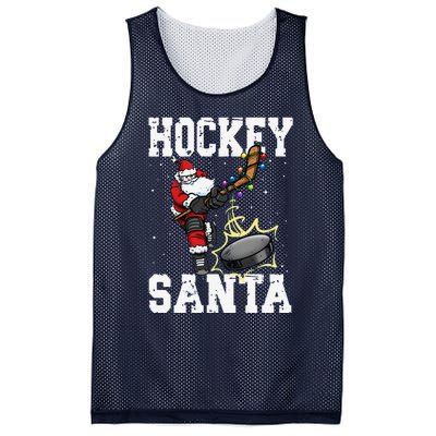 Funny Hockey 812 Santa Hockey Player Christmas Cool Gift Mesh Reversible Basketball Jersey Tank