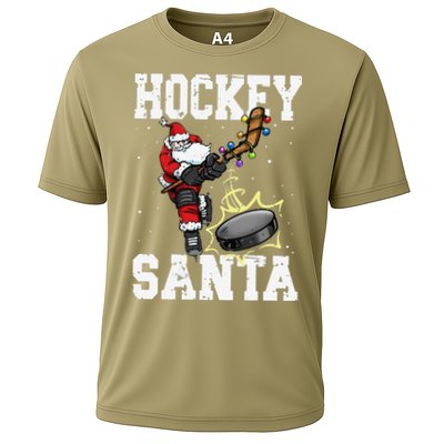 Funny Hockey 812 Santa Hockey Player Christmas Cool Gift Performance Shirt