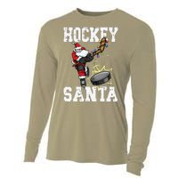 Funny Hockey 812 Santa Hockey Player Christmas Cool Gift Cooling Performance Long Sleeve Crew