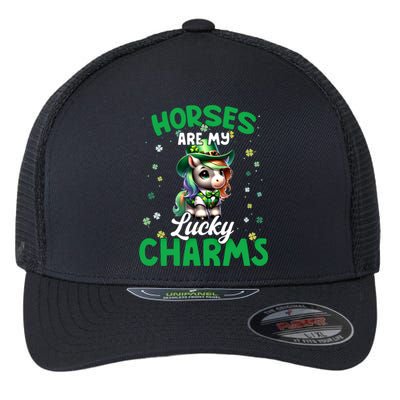 Funny Horses Are My St Patricks Day Outfit Gift Flexfit Unipanel Trucker Cap