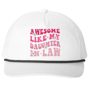 Funny Humor Awesome Like My Daughter In Law Birthday Groovy Snapback Five-Panel Rope Hat