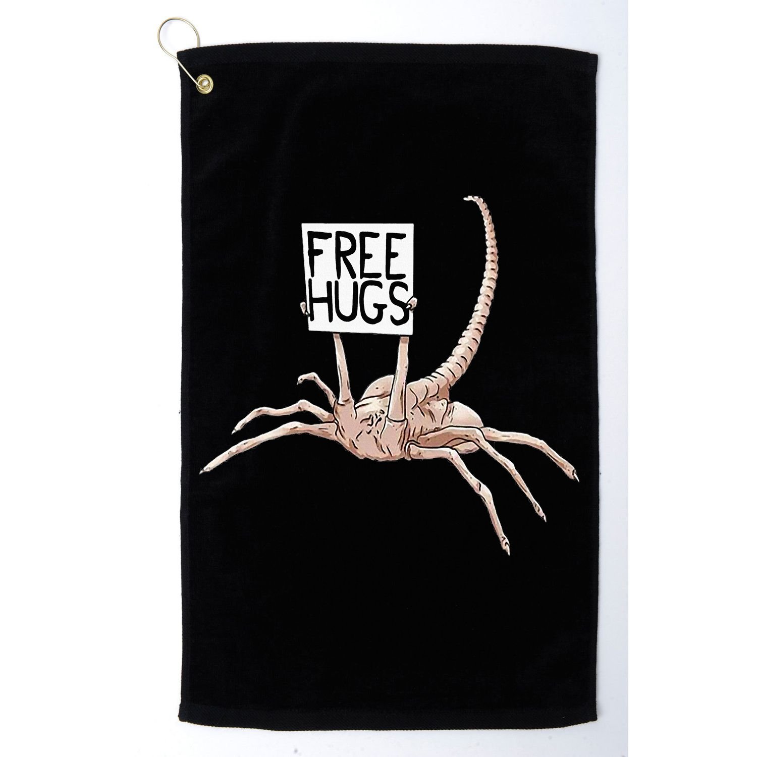 Free Hugs Alien Golf Towel