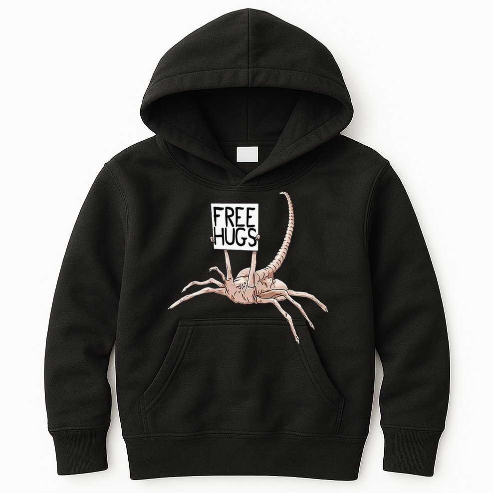 Free Hugs Alien Kids Hoodie