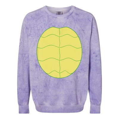 Funny Halloween Animal Belly Turtle Shell Costume Family Colorblast Crewneck Sweatshirt