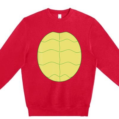 Funny Halloween Animal Belly Turtle Shell Costume Family Premium Crewneck Sweatshirt