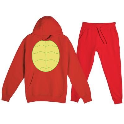 Funny Halloween Animal Belly Turtle Shell Costume Family Premium Hooded Sweatsuit Set