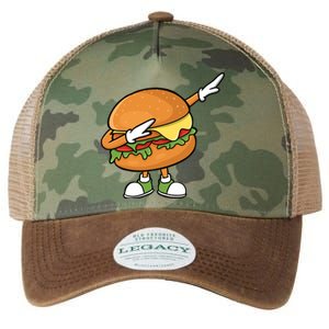 Funny Hamburger Art Cheeseburger Burger Meat Eater Funny Gift Legacy Tie Dye Trucker Hat