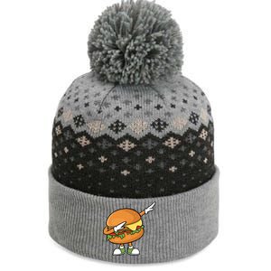 Funny Hamburger Art Cheeseburger Burger Meat Eater Funny Gift The Baniff Cuffed Pom Beanie