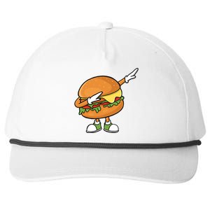 Funny Hamburger Art Cheeseburger Burger Meat Eater Funny Gift Snapback Five-Panel Rope Hat