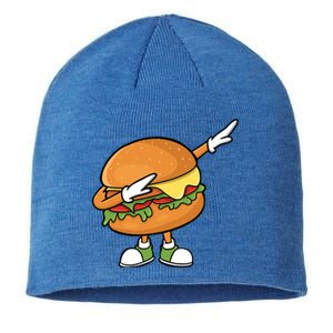 Funny Hamburger Art Cheeseburger Burger Meat Eater Funny Gift Sustainable Beanie