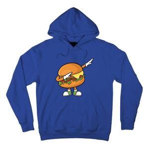 Funny Hamburger Art Cheeseburger Burger Meat Eater Funny Gift Tall Hoodie