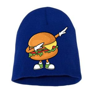 Funny Hamburger Art Cheeseburger Burger Meat Eater Funny Gift Short Acrylic Beanie