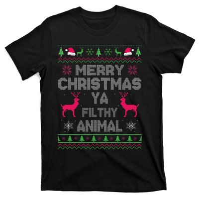 Festive Holiday Animal Print Sweater T-Shirt