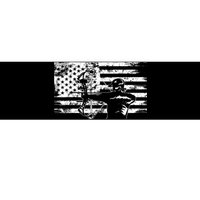 Funny Hunting Archer American Flag Gift Bowhunting Gift For Hunters Men Bumper Sticker