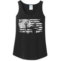 Funny Hunting Archer American Flag Gift Bowhunting Gift For Hunters Men Ladies Essential Tank