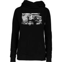 Funny Hunting Archer American Flag Gift Bowhunting Gift For Hunters Men Womens Funnel Neck Pullover Hood