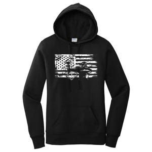 Funny Hunting Archer American Flag Gift Bowhunting Gift For Hunters Men Women's Pullover Hoodie