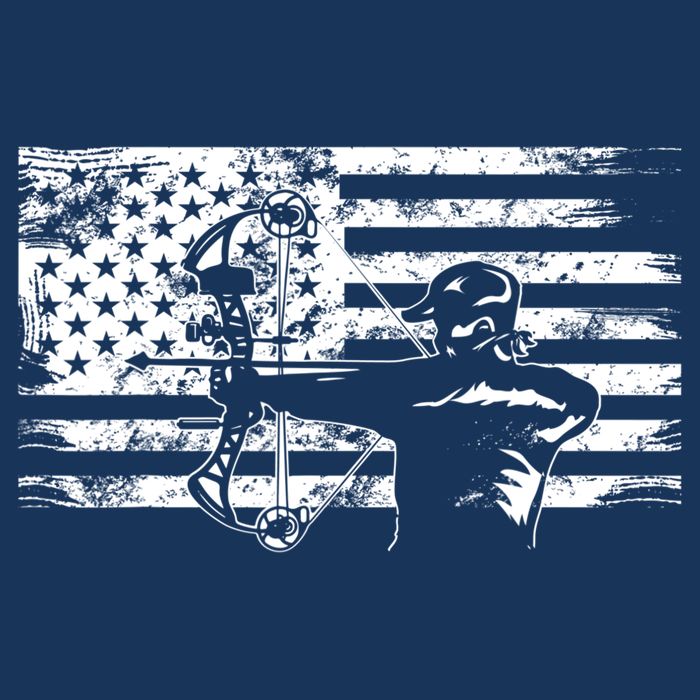 Funny Hunting Archer American Flag Gift Bowhunting Gift For Hunters Men Infant Baby Jersey Bodysuit