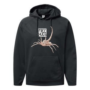 Free Hugs Alien Performance Fleece Hoodie